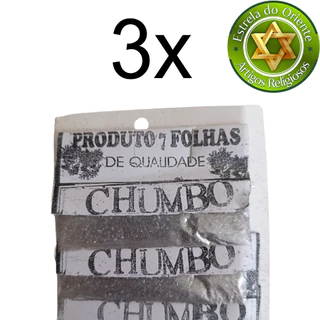 Kit 3 unid Pó de Chumbo Umbanda Candomblé