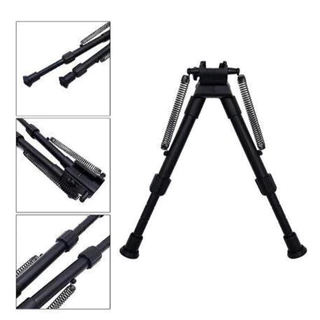 Bipé Tático Sniper Retrátil 20mm Regulável Em Plímero Rígido