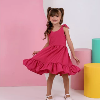 Vestido Infantil Menina Princesa LISO Na Sedinha ALTA QUALIDADE