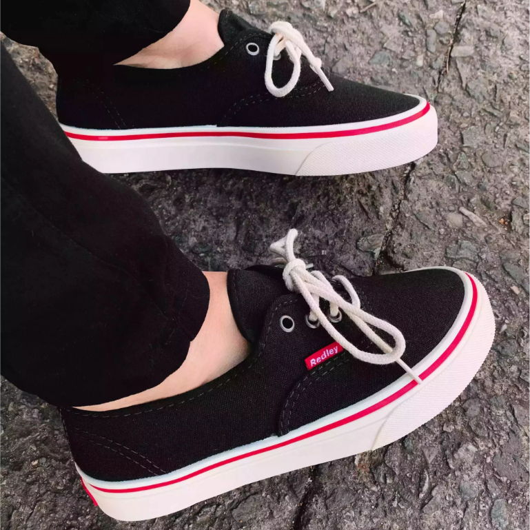 Tênis Casual Skate Masculino Preto Clássico Flexível