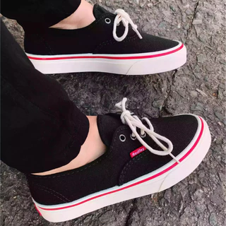 Tênis Casual Skate Masculino Preto Clássico Flexível