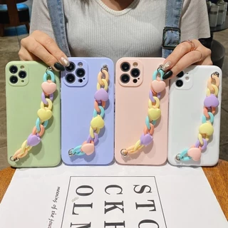 Capinha Capa Case de Silicone Aveludada Corrente Colorida para Celular Samsung S23 PLUS- S23 ULTRA- S23 FE