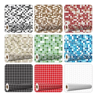 Papel de Parede Adesivo Lavável Pastilhas Vinílico (a prova d´água) Banheiro Cozinha Lavável