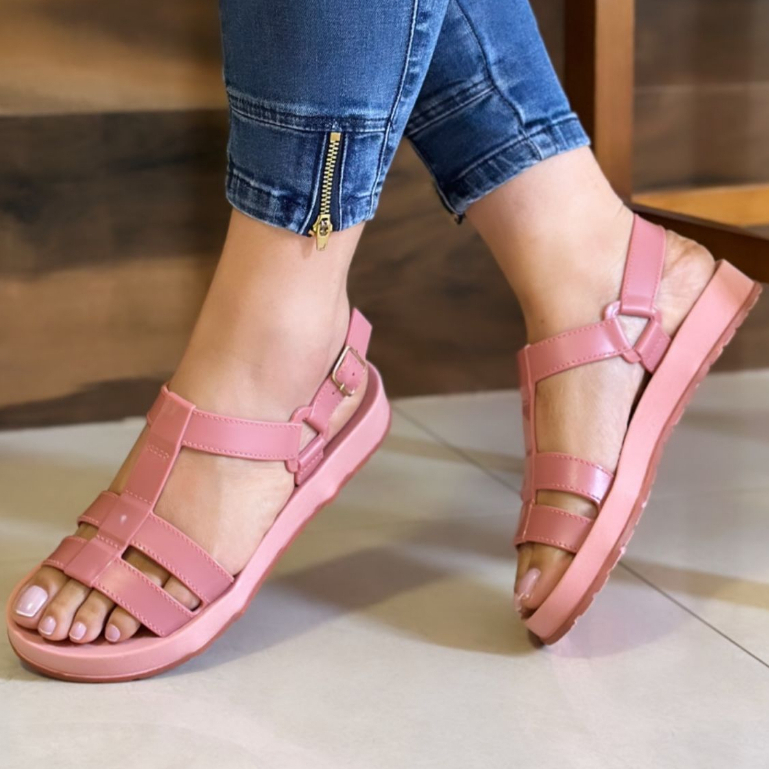 Sandalia Meg Papete Sensacional Moda Original Dia a Dia Conforto Promoção Oficial Promoção