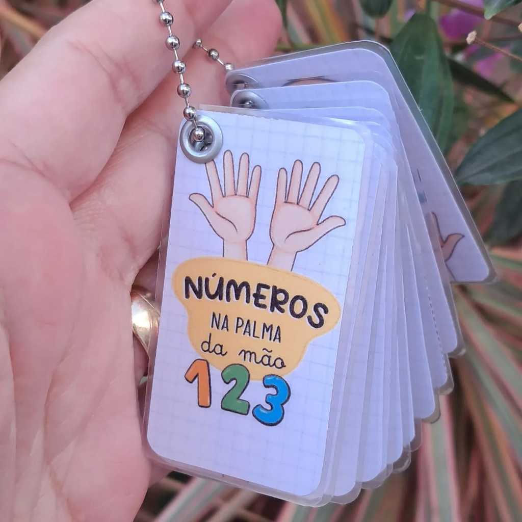 Chaveiro Números nas palmas das mãos | Shopee Brasil