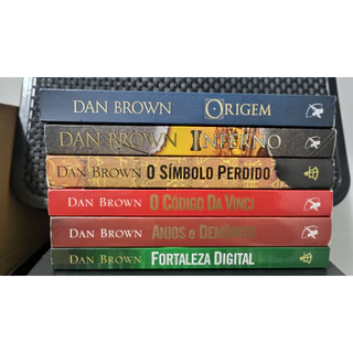 Coleção 6 Livros Dan Brown - Serie Robert Langdon - Código Da Vinci E Outros Em Excelente Estado - Leia!