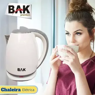 Chaleira elétrica jarra inox plástico 1,8 litros Potencia 110v