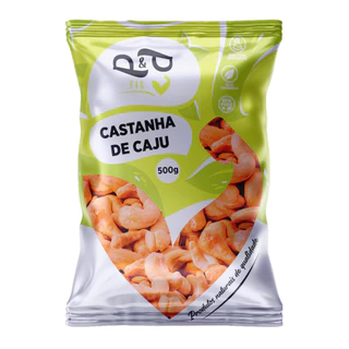 Castanha de Caju em Pedaço/Bandas 500g Torrada (Com ou Sem Sal) - P&P