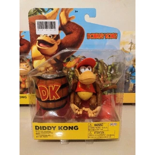 Diddy Kong - Figura 9 cm com Barril - Nintendo