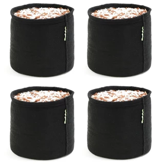 kit 4 vasos 15 litros prime cultivo em feltro ant-estress