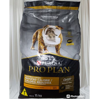 PRO PLAN PURINA NESTLE CALORIAS REDUZIDAS CÃES ADULTOS RAÇAS MEDIAS E GRANDES PROTEINA DO FRANGO 15kg