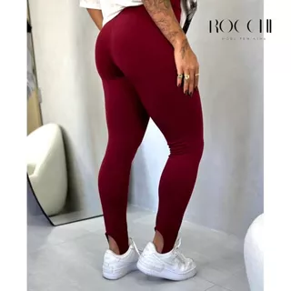 Calça Legging Feminina com Pezinho Flanelada Cintura Alta