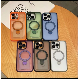 COM PELICULA DE CAMERA 360 ° anel rotativo para iphone 15 14 13 12 Pro Max caixa de telefone com suporte