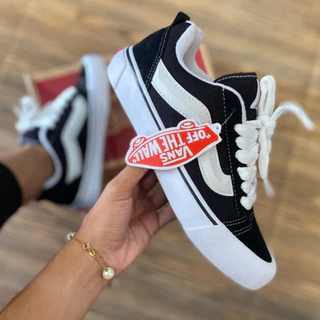 TÊNIS VANS KNU SKOOL BLACK TRUE WHITE OG MASCULINO FEMININO