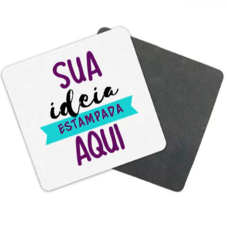 Porta Copo Quadrado de Chopp Personalizado Sua Arte Estampada Aqui