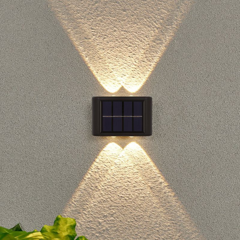 Luminária Solar De Parede À Prova D'água Para Jardim Muro e Varanda 4 lED promover