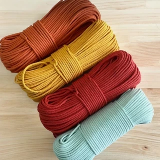 Cordas de Algodão com Alma de 6mm - Cores Variadas - Retalhos