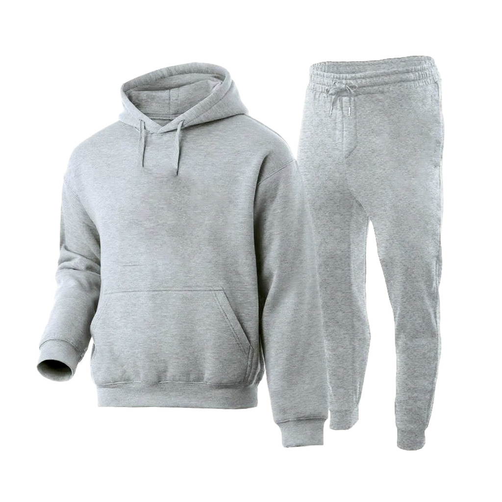 Conjunto Moletom de Capuz e Calça Moletom Básico