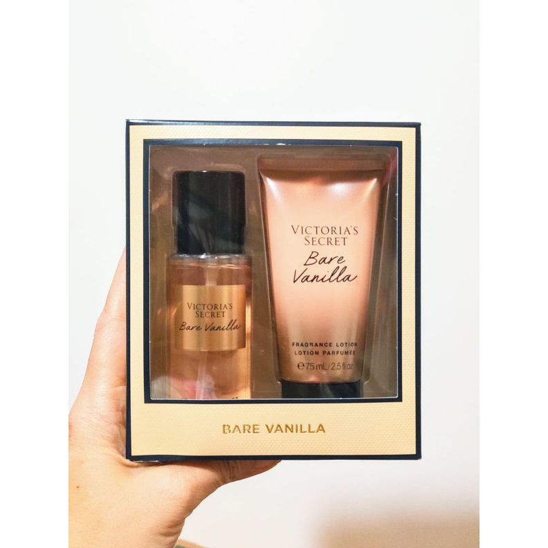Victoria's Secret Kit Bare Vanilla Travel Size para presente