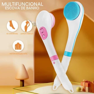 Escova de Banho Elétrica Esponja Esfoliação Corporal Massageadora BOMMAX-BM-A515