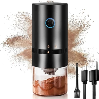 Moedor de Café Elétrico Portátil Núcleo de Moagem Cerâmica feijão Moinho Moedor carga USB profissional BOMMAX-BM-A626