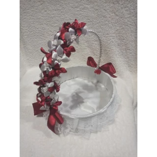 Cesta de Florista para Casamento Maya,Cesta de Petalas e Florista para Casamento e Dama de Honra e Batizado