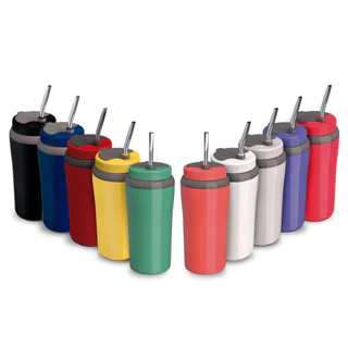 Copo Térmico Tererê 650ml Unitermi com Tampa Exclusiva e Bomba de Inox