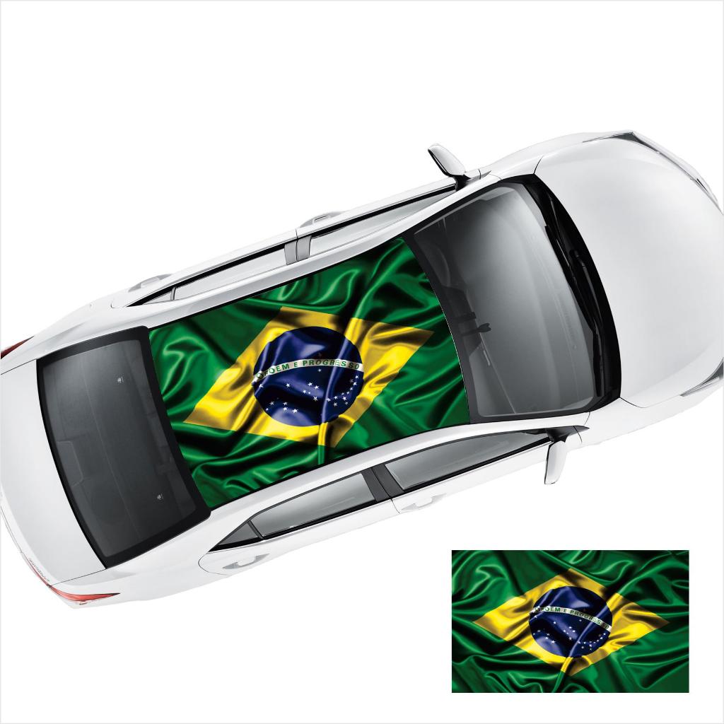 Envelopamento Teto Carro Adesivo Bandeira | Shopee Brasil
