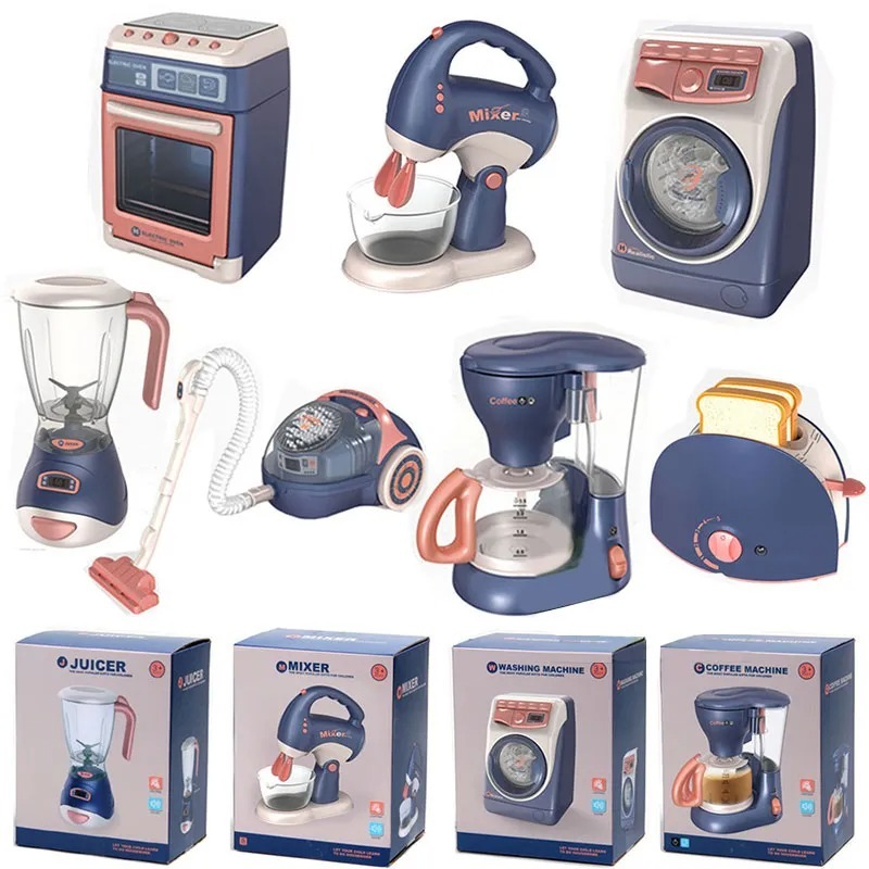 Mini eletrodomésticos Brinquedo infantil faz de conta com som e luzes ...