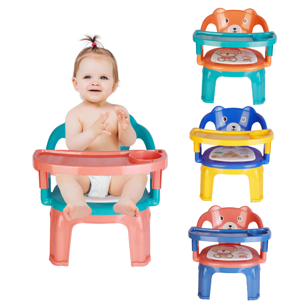Cadeirão alimentação infantil com apito removível e assento confortável cadeirinha baby