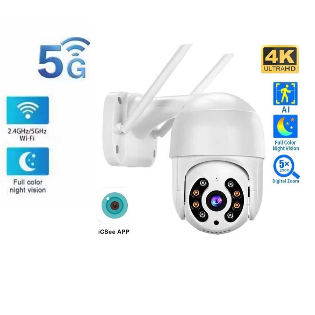 Câmera A8 Wifi 5G & 2.4G de Segurança Externa IP66 à Prova d'água HD ...