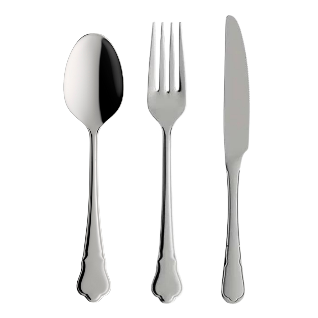 Kit 6 Garfos De Mesa 6 Facas De Mesa 6 Colheres De Mesa Em Inox Auto Brilho Ouro Preto Oxford Mesa Posta