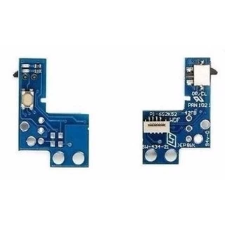 Kit 02 Placa Power/ Reset (botão liga/ desliga) 02 + Cabo Flat 8 Vias para PS2 série 90XXX