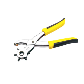 Alicate Furador Cinto Vazador Couro Chinelo 6 Furos Ajustável Profissional