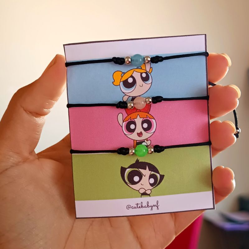 trio pulseiras da Amizade meninas super poderosas | Shopee Brasil