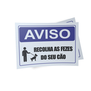 Placa De Sinaliza O Pl Tema Condom Nio Recolha As Fezes