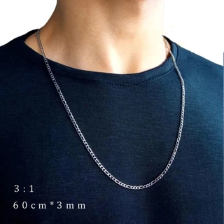 Corrente fina 60 cm Colares de aço inoxidável Correntes masculino feminino