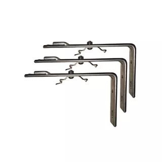 3 Suportes L 13x8.5 + Presilha do trilho de 4cm para Persiana Vertical