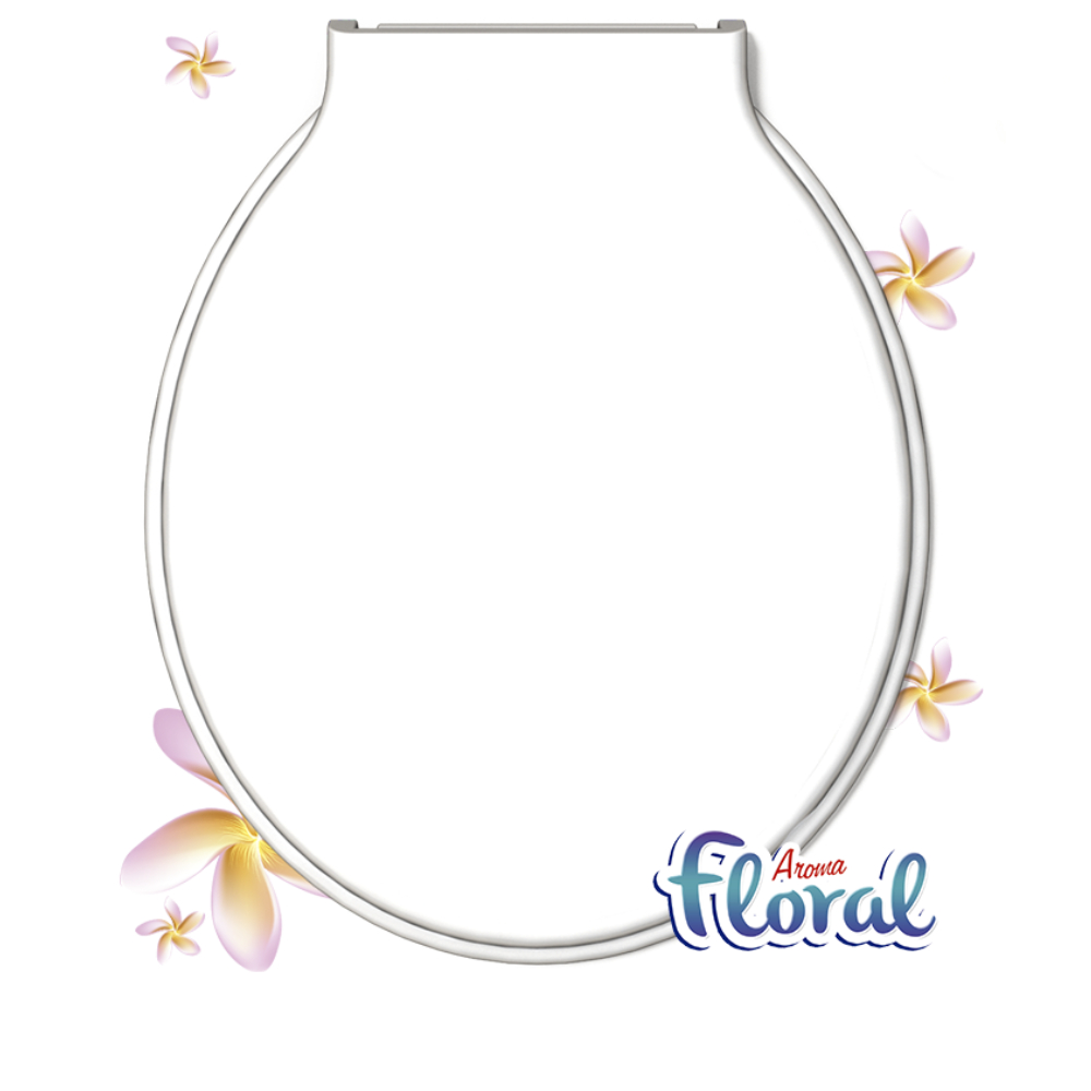 Tabua Sanitária Para Banheiro Especial Bellart Floral Com Dimensão 437,2 x 363 x 46,4mm Durín