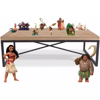 Kit Display Moana Adulta 8 De Mesa 2 De Chão Para Festa