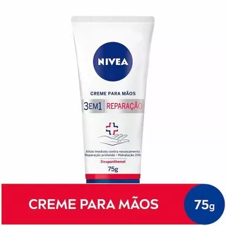 Creme Hidratante para Mãos Nivea 3 em 1 Reparação 75g