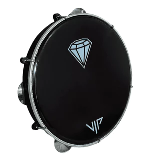 Pandeiro Vip 10 Pele Leitosa Diamante Abs Platinelas Inox pr em Oferta na Shopee