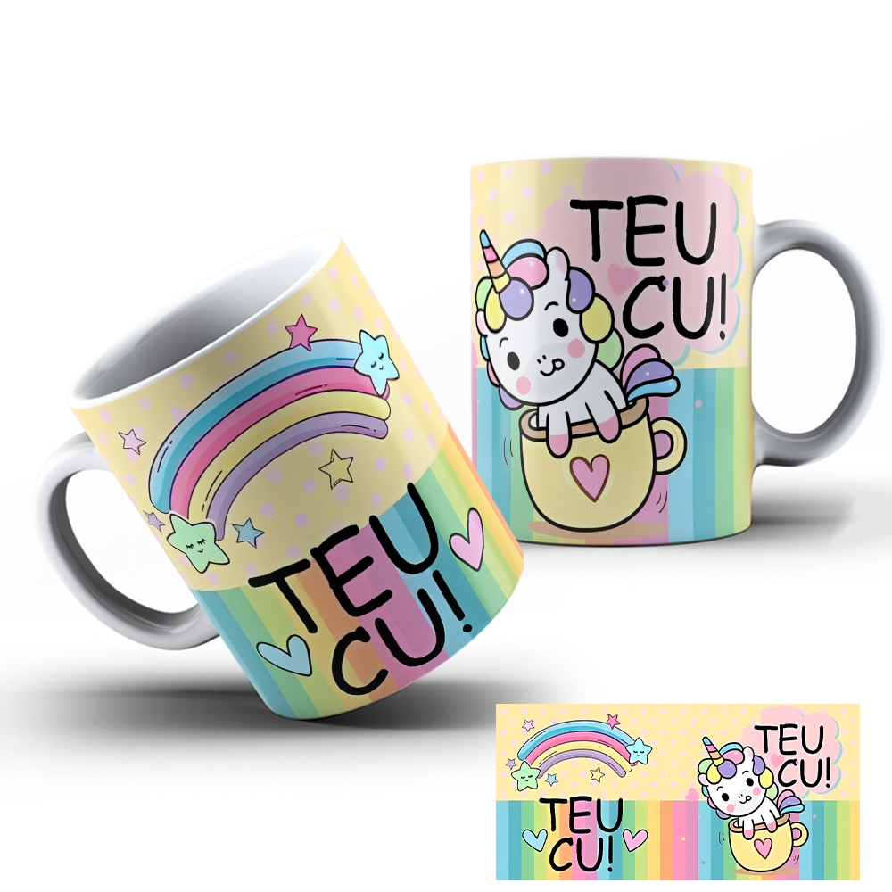 Canecas Personalizadas Frases Indelicadas Unicórnio