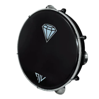 Pandeiro Vip 10 Polegadas Pele Leitosa Diamante Abs Platinelas Inox pr em Oferta na Shopee