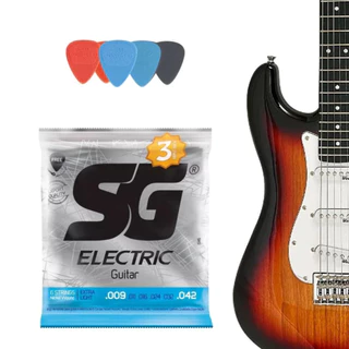 Encordoamento Sg Cordas 009 Para Guitarra - Kit Com 3 Jogos