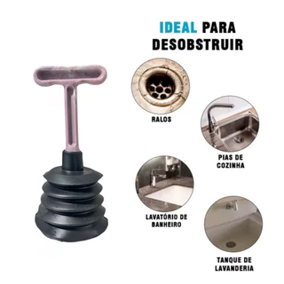 kit 2 desentupidor de pia sanfonado