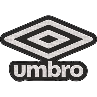 PATCH BORDADO TERMOCOLANTE - UMBRO MARCA LOGO LOGOTIPO EMBLEMA MARCA ESPORTIVA