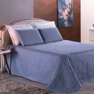 KIT 4 PEÇAS - Cobre Leito + Lençol + Fronhas - Casal Padrão / Queen / King em Oferta na Shopee