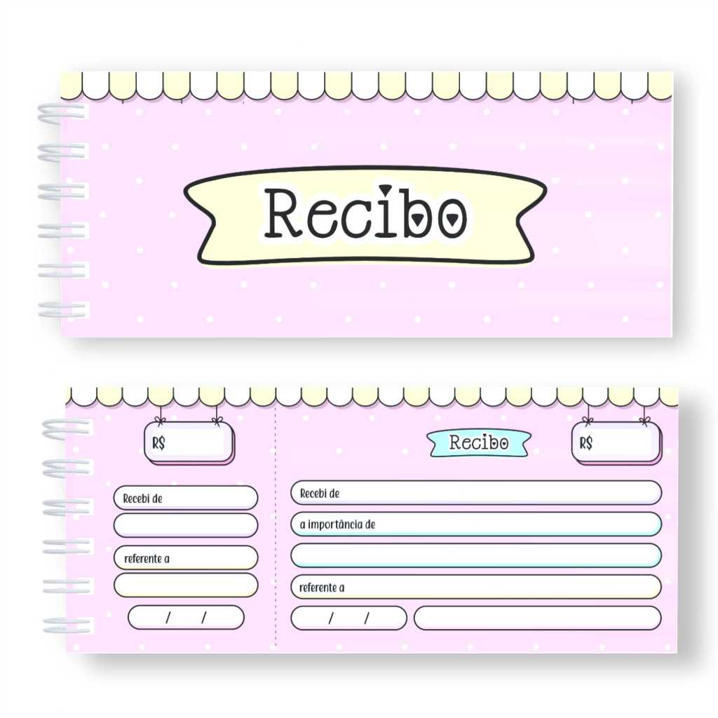 Bloco de Recibo 100 folhas Colors | Shopee Brasil