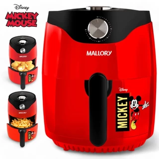 Air Fryer Mickey Mouse Disney Fritadeira Elétrica Mallory Vermelha 127V / 110v